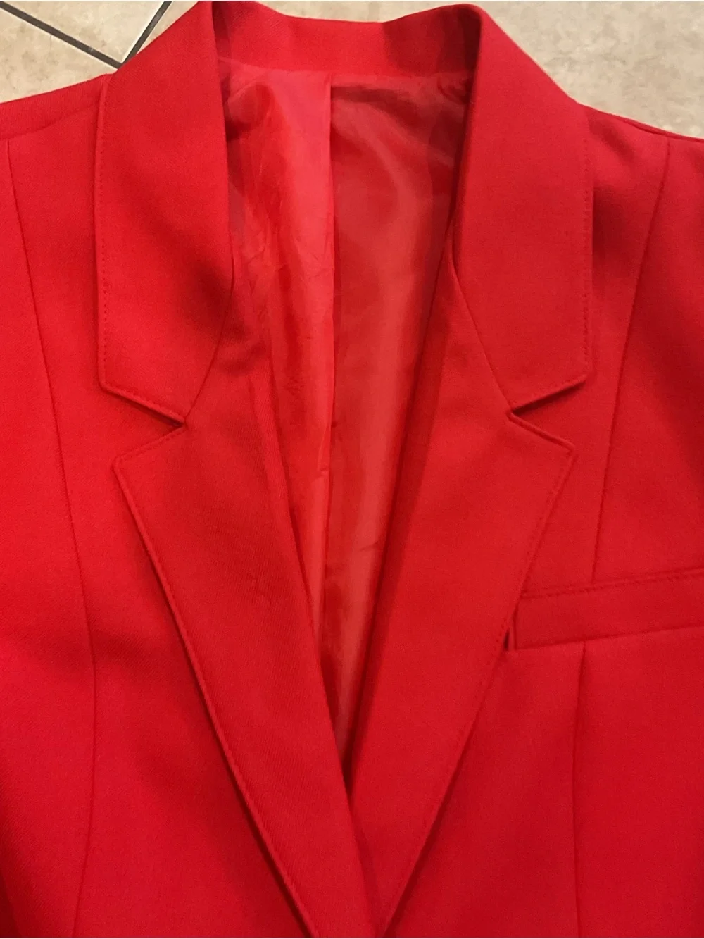 Vintage Women’s Tailored Red Blazer Jacket
